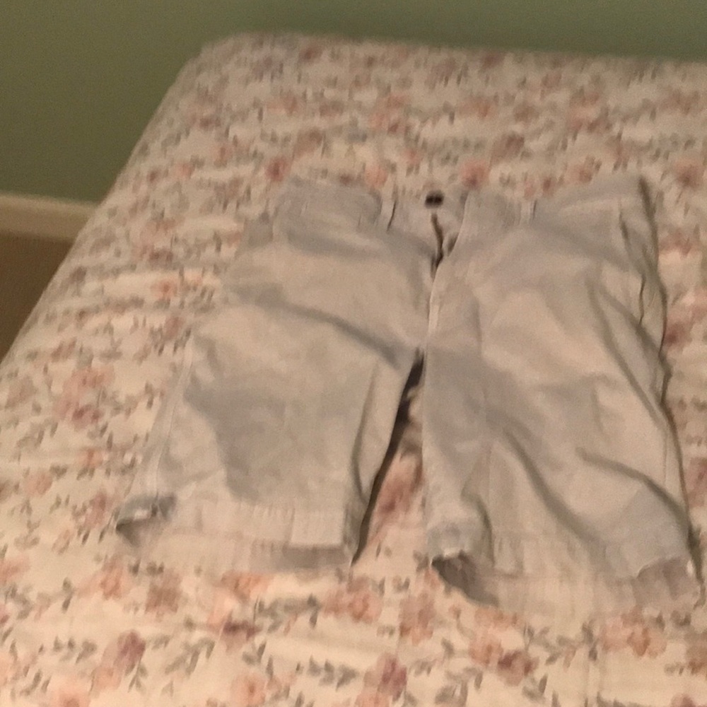 Chlorine-blue khaki shorts